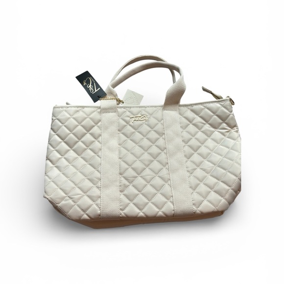 Tote&Carry Handbags - Elegant Quilted Tote in Cream